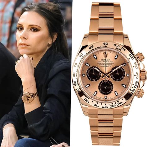 victoria beckham gold rolex watch|Rolex daytona Victoria Beckham.